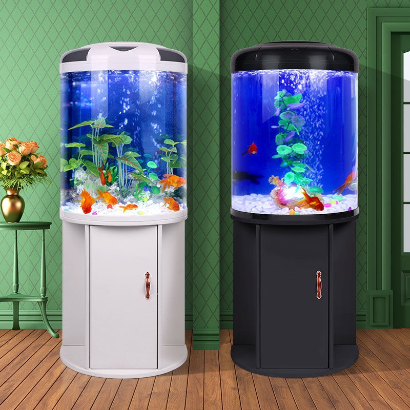 Aquarium Goldfish - Fish tank living room Semicircular aquarium