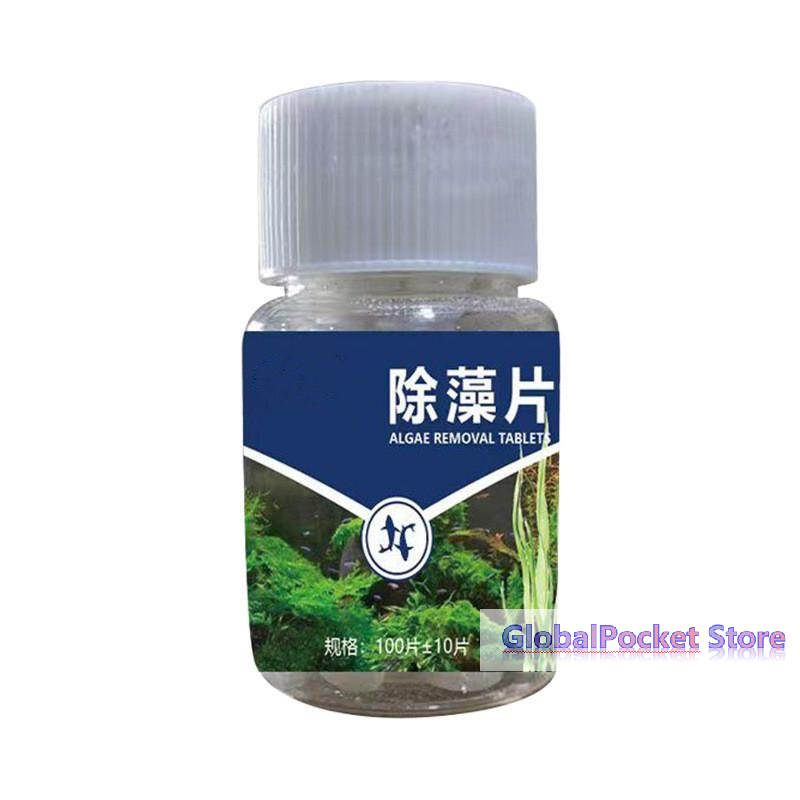 Aquarium Fish Green - [TG823]1/2/3 Bottles Aquarium Algae Cleaner Tablets