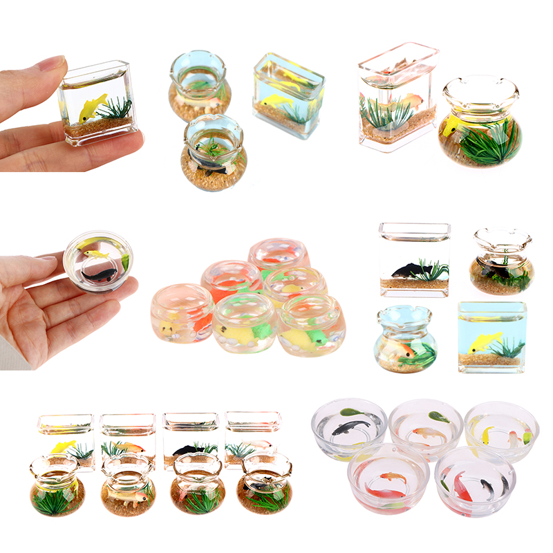 1/12 Lovely Dollhouse Miniatur - Aquarium Fish In Bowl avis et prix