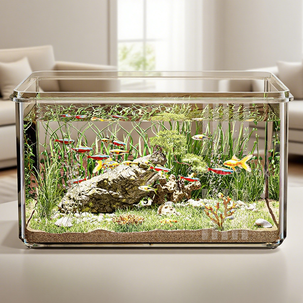 1 PC Transparent Aquarium Crea - Aquarium Goldfish avis et prix