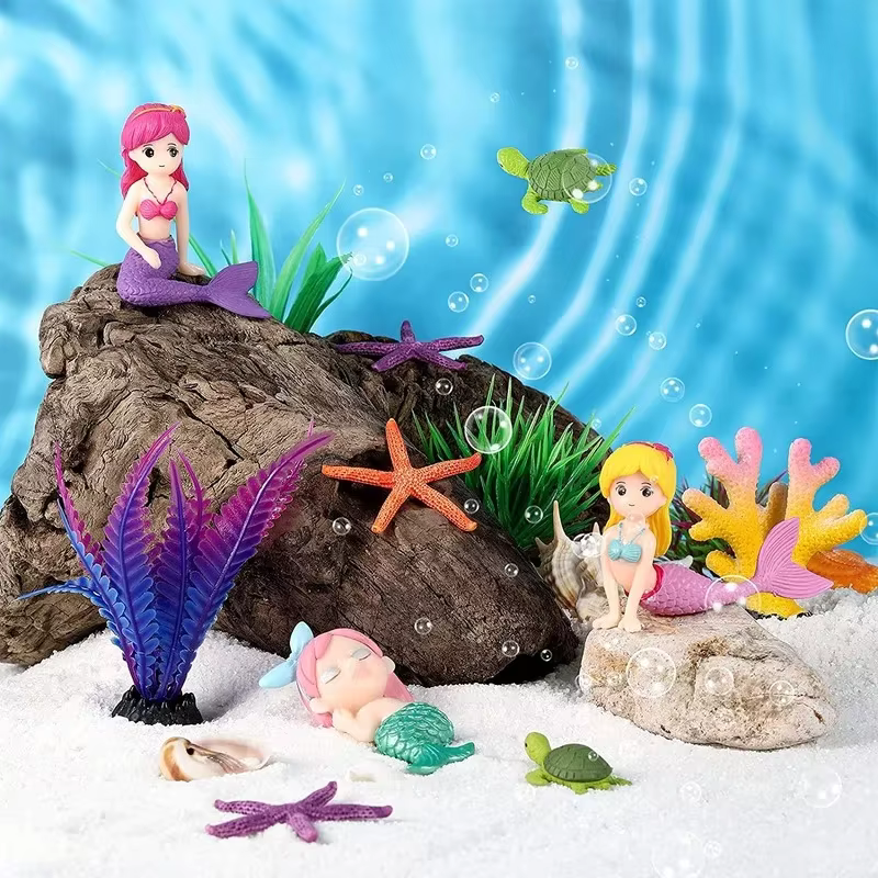 Mermaid Sculpture Mini Figurin - Aquarium Fish Names avis et prix