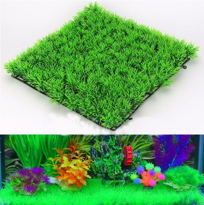 Artificial Green Grass Plant L - Aquarium Fish Green avis et prix