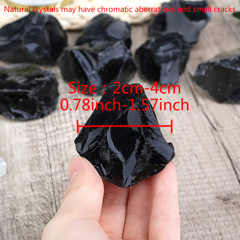 Natural Black Obsidian Raw Sto - Aquarium Fish Names avis et prix