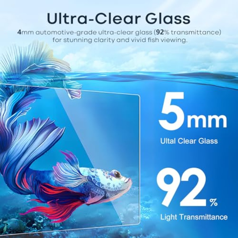Glass Fish Tank Open-Back Lid  - Aquarium Fish In Bowl avis et prix