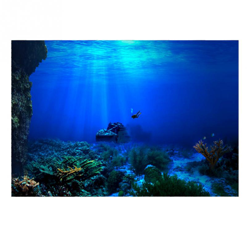 Fish Tank Background Decorativ - Aquarium Fish World avis et prix