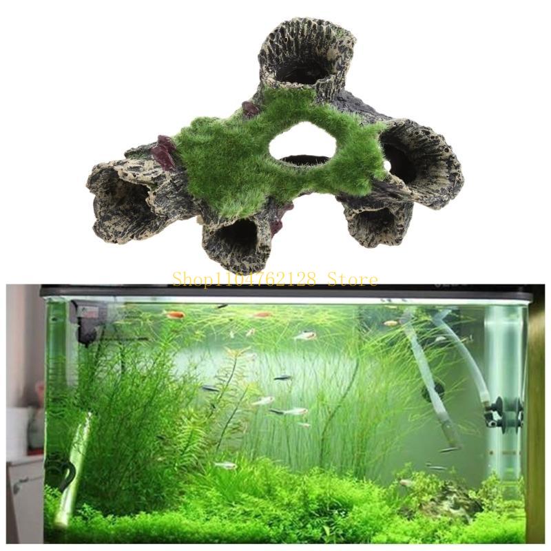 Aquarium Resin Cave Moss Tree  - Aquarium Fish Sale avis et prix