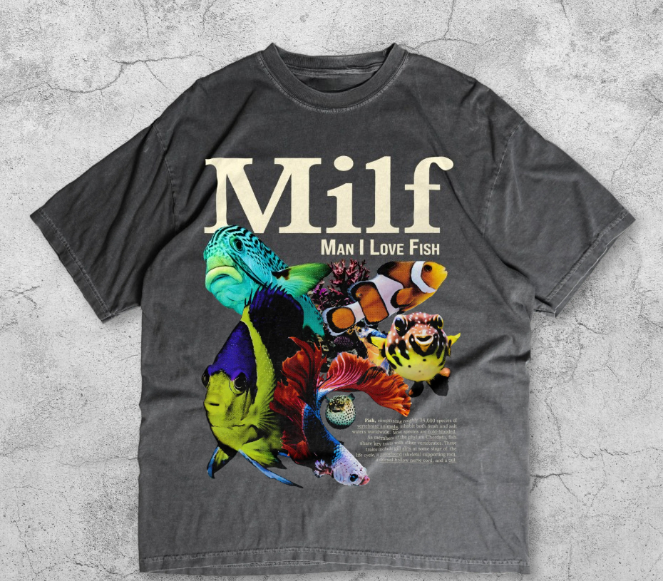 Man I Love Fish Vintage T-Shir - Aquarium Fish Meme avis et prix