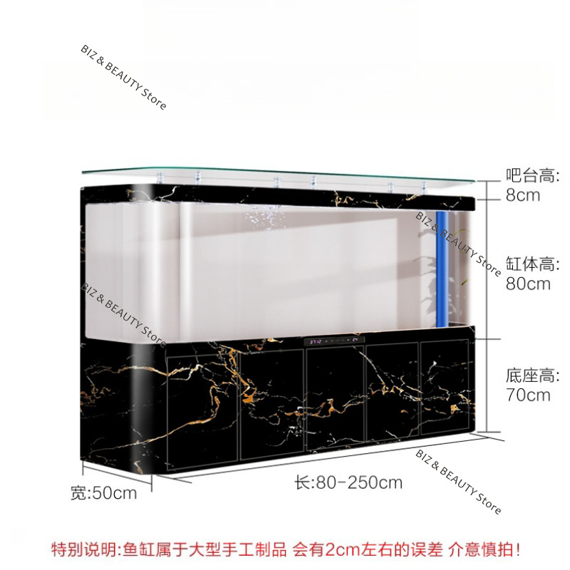 Large Arc Corner Fish Tank Aqu - All Fish In Aquarium avis et prix