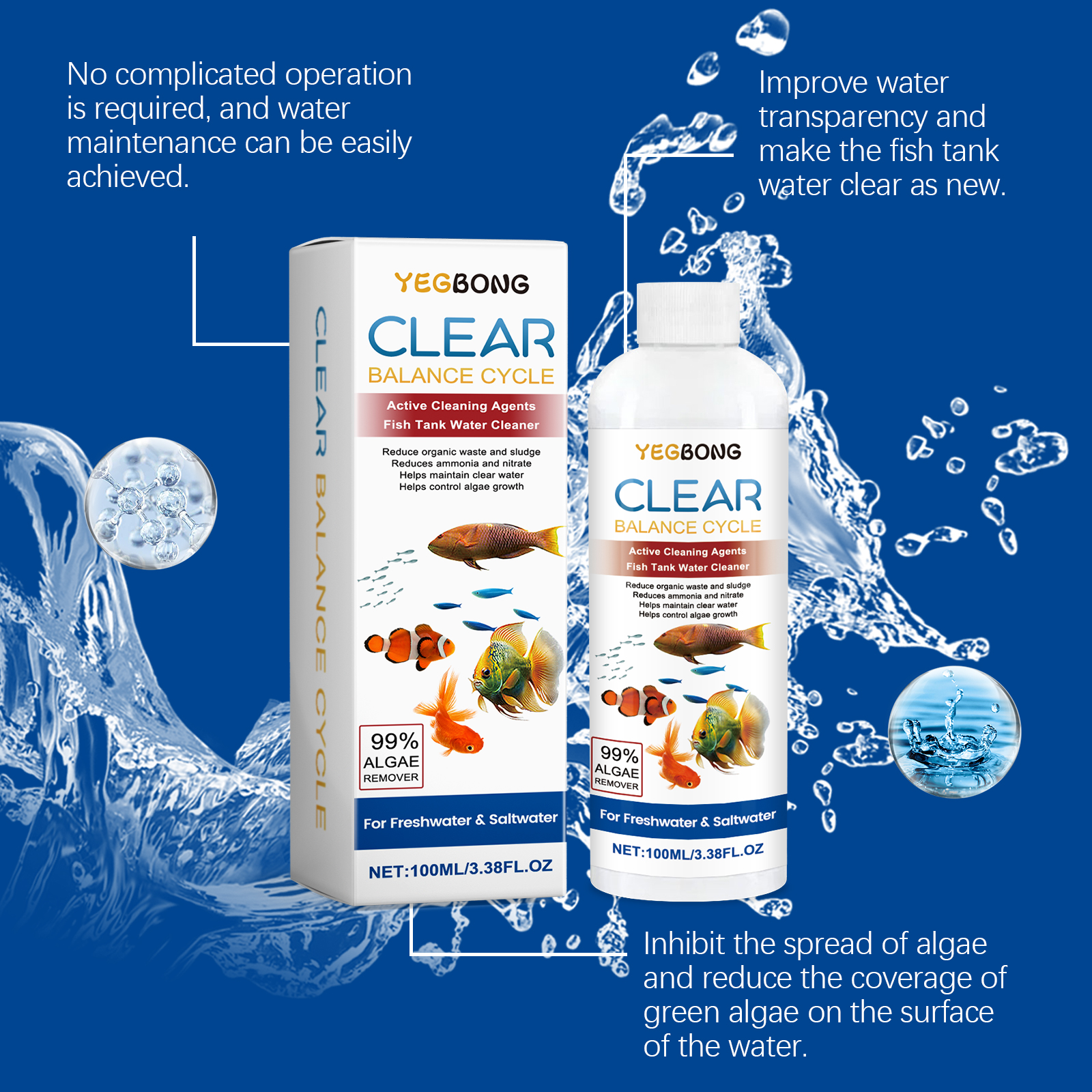 Algae Remover for Fish Tanks,  - Aquarium Fish Green avis et prix