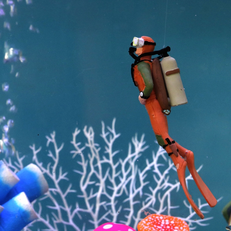 Aquarium Diver Decoration Floa - All Fish In Aquarium avis et prix