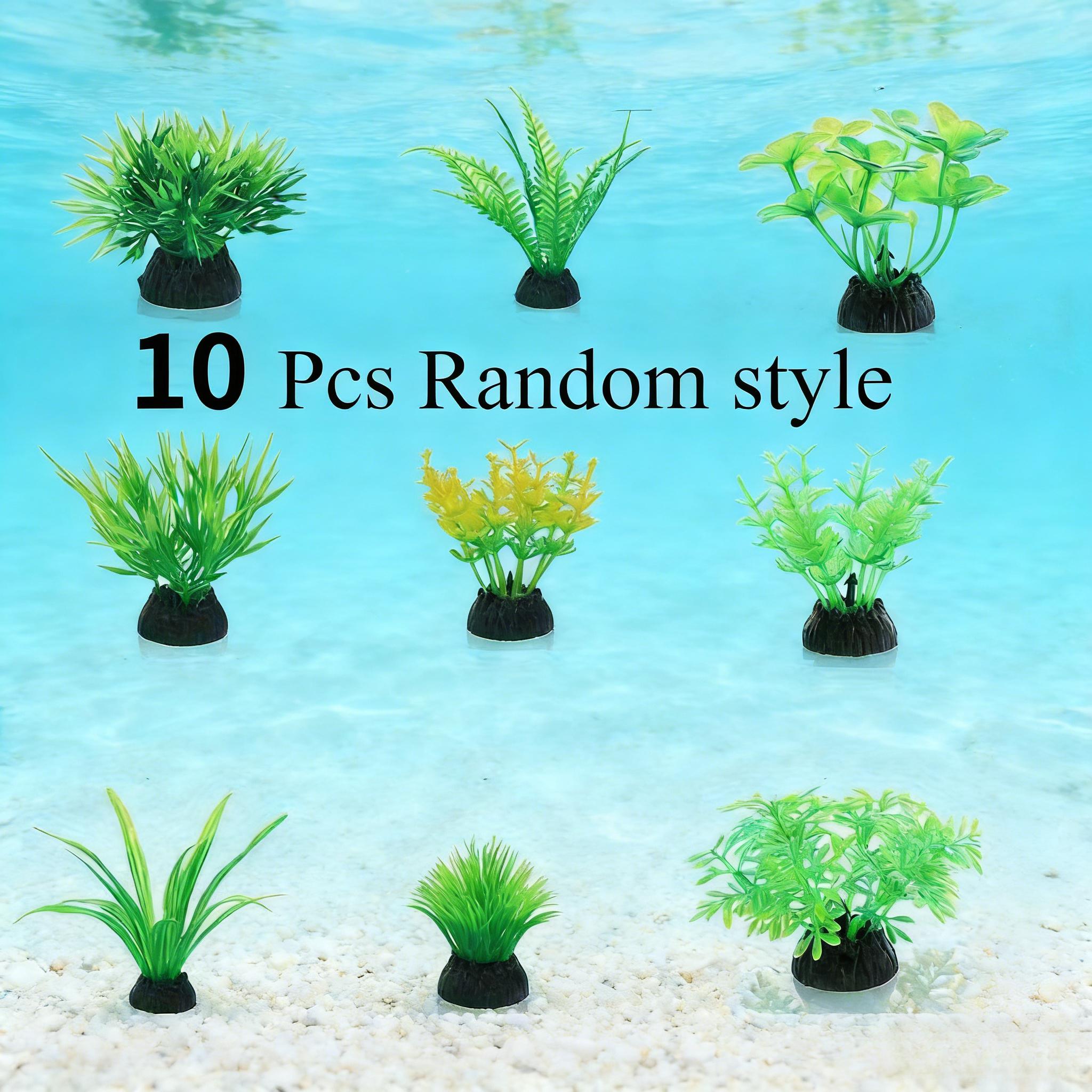 10Pcs Green Artificial Aquariu - Aquarium Fish Green avis et prix