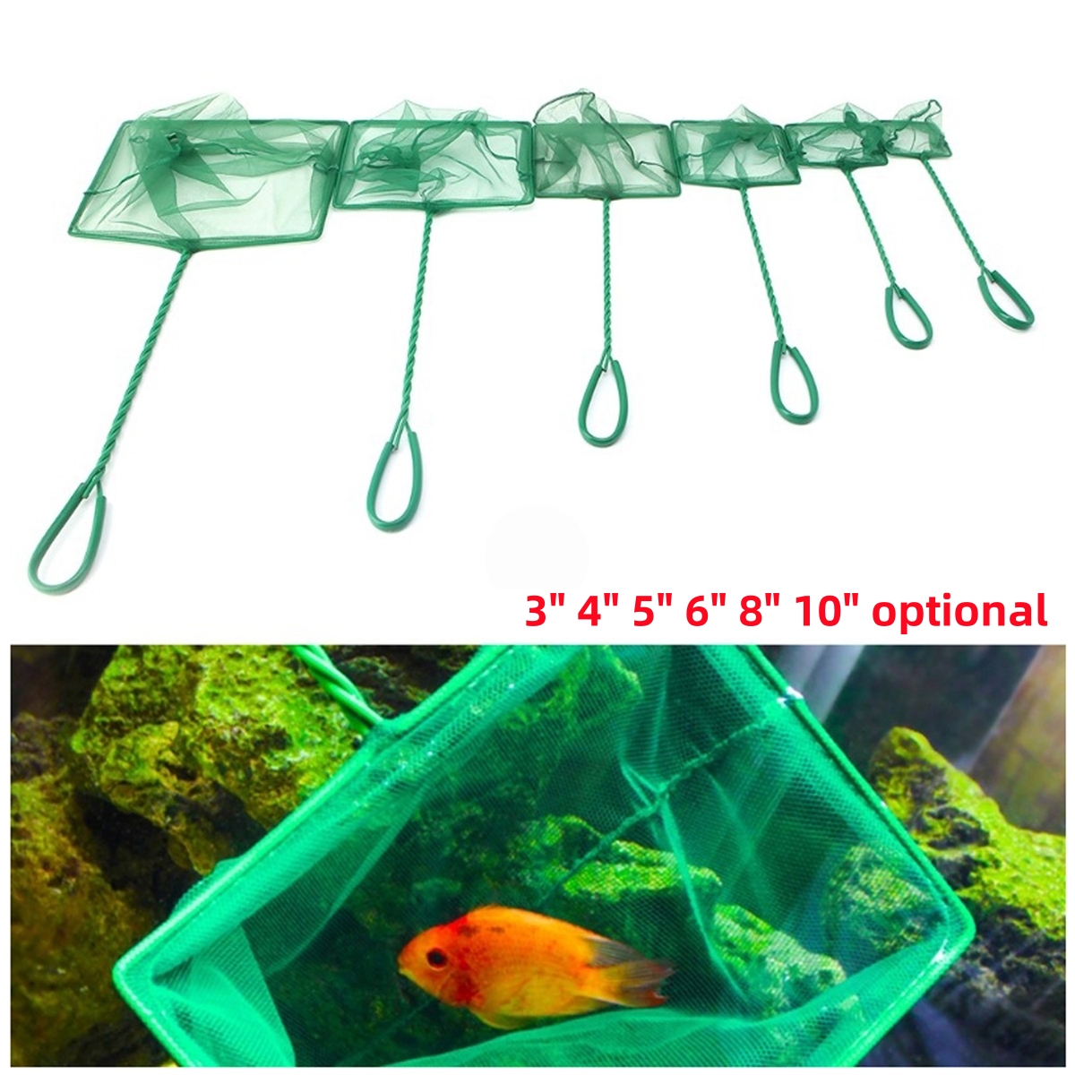 3~10 Inch Portable Nylon Green - Aquarium Fish Green avis et prix