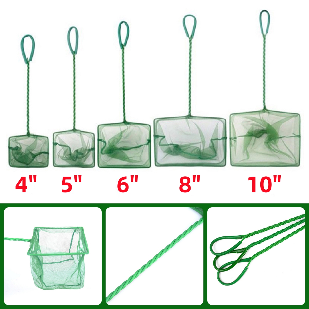 3~10 Inch Portable Nylon Green - Aquarium Fish Green avis et prix