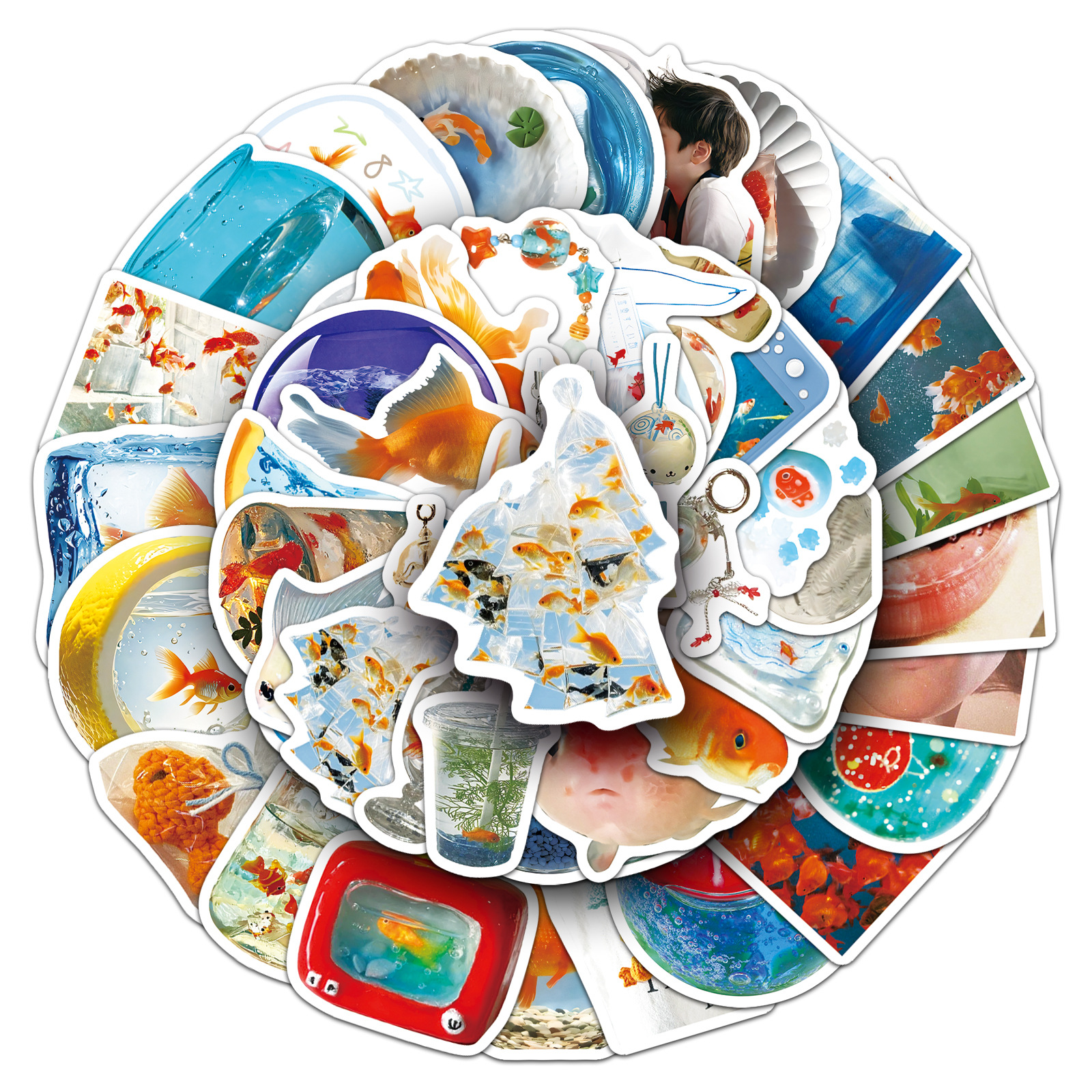 50PCS Ins Style Cartoon Goldfi - Aquarium Goldfish avis et prix