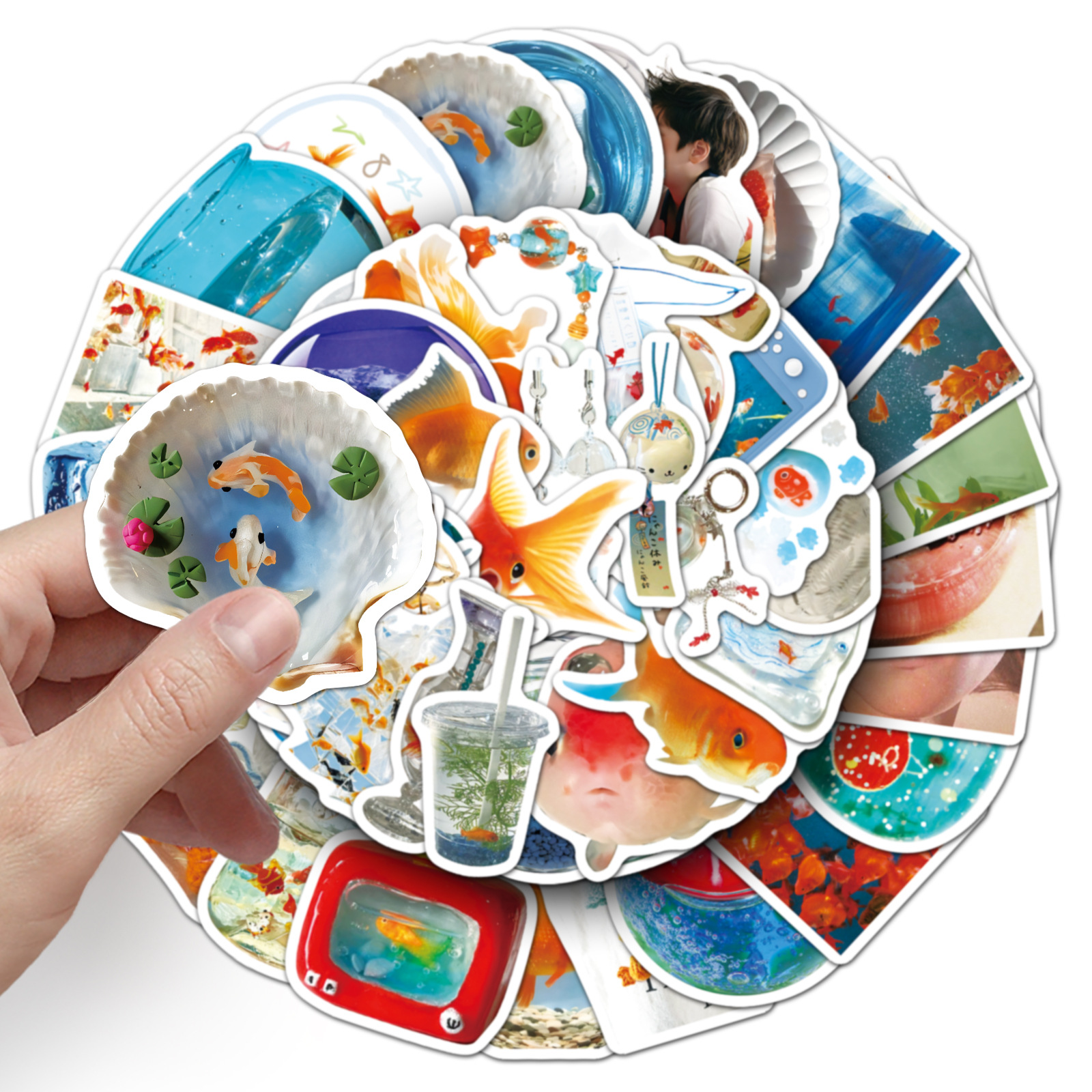 50PCS Ins Style Cartoon Goldfi - Aquarium Goldfish avis et prix