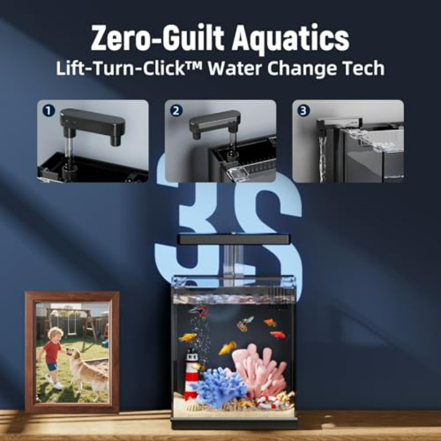 Betta Fish Tank, 2 Gallon All- - All Fish In Aquarium avis et prix