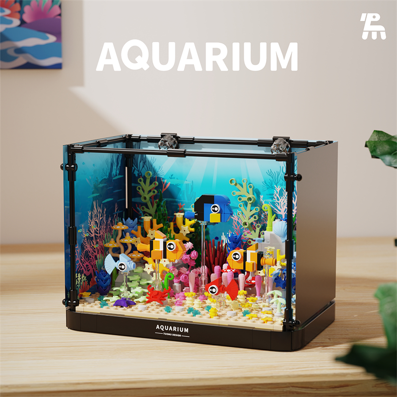 Aquarium building blocks fish  - Aquarium Fish World avis et prix