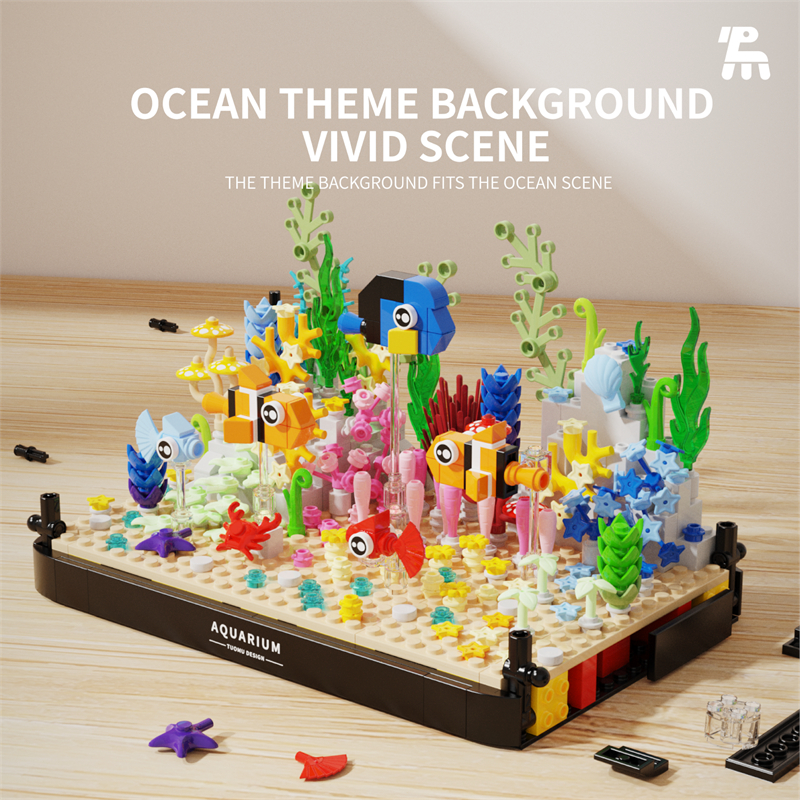 Aquarium building blocks fish  - Aquarium Fish World avis et prix