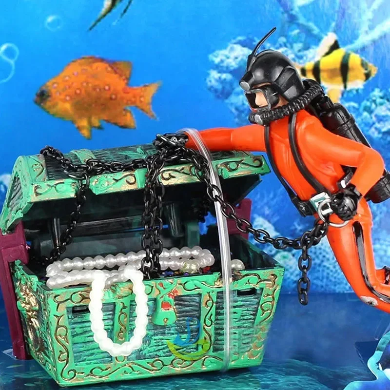Resin Treasure Hunter Diver Fi - Aquarium Fish Price avis et prix