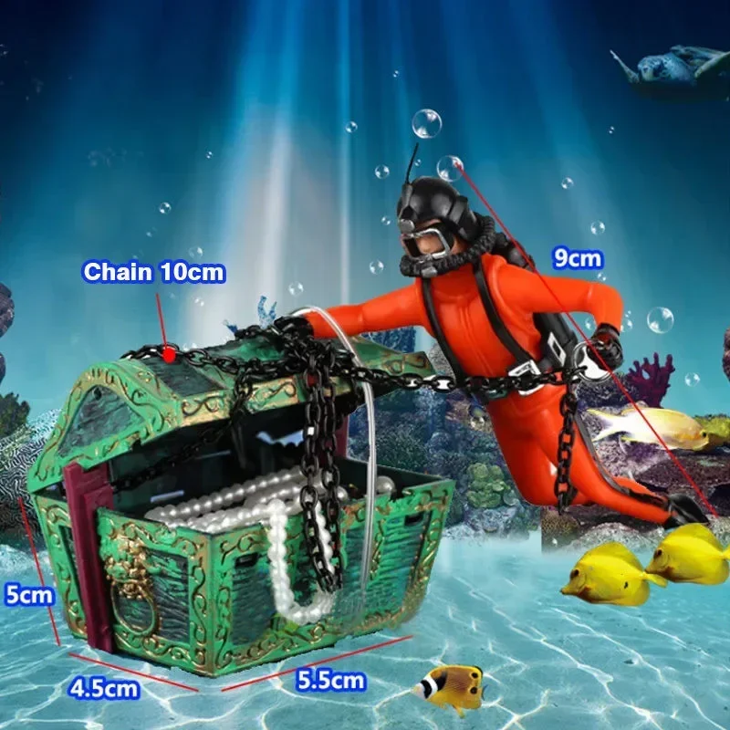 Resin Treasure Hunter Diver Fi - Aquarium Fish Price avis et prix