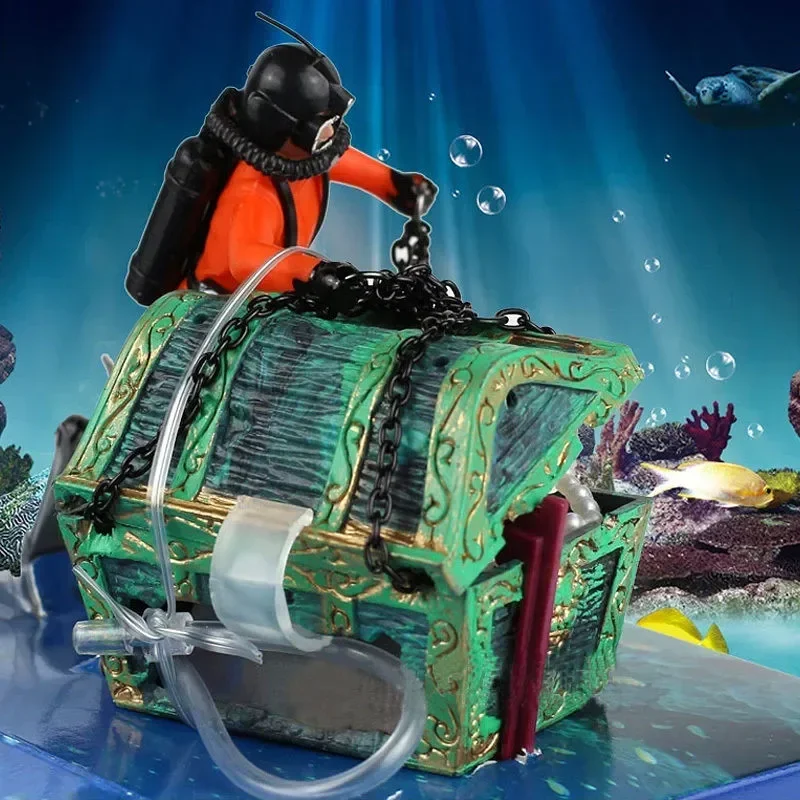 Resin Treasure Hunter Diver Fi - Aquarium Fish Price avis et prix