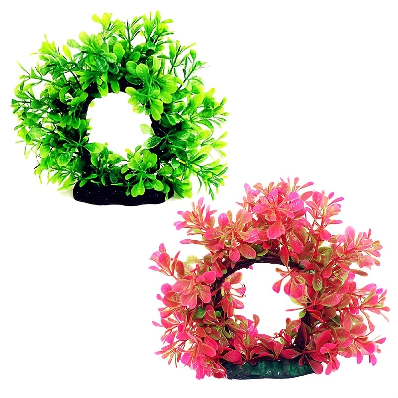 Underwater Wreath Artificial U - Aquarium Fish Green avis et prix